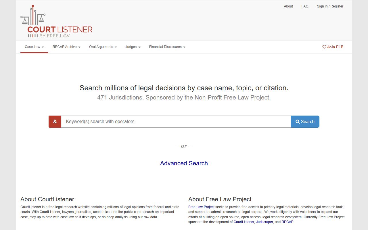 Johnson County court records CourtListener opinions database