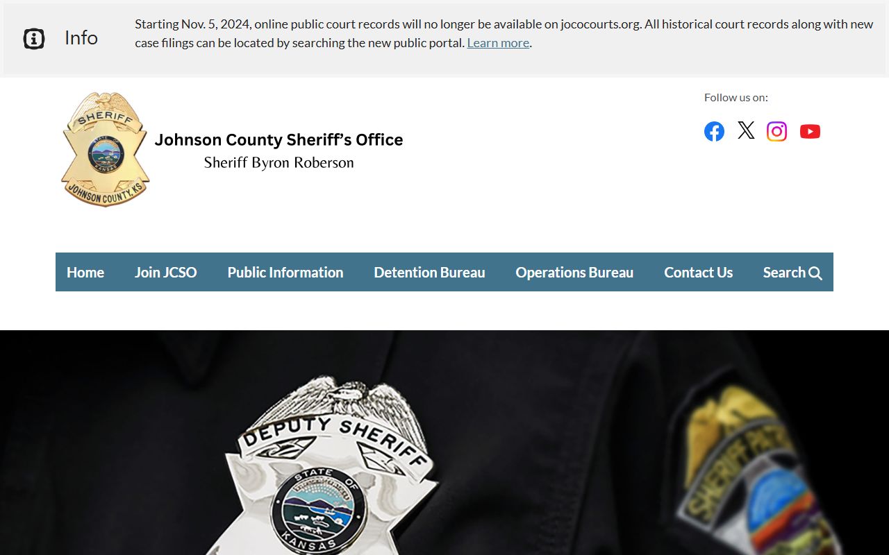 Johnson County court records sheriff and jail information